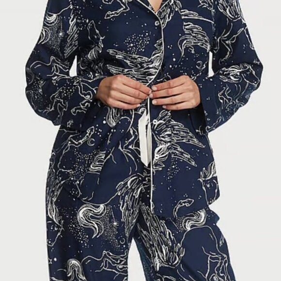 Victoria’s Secret Navy Celestial Print Pajama Set – Size M, EUC - Picture 3 of 5